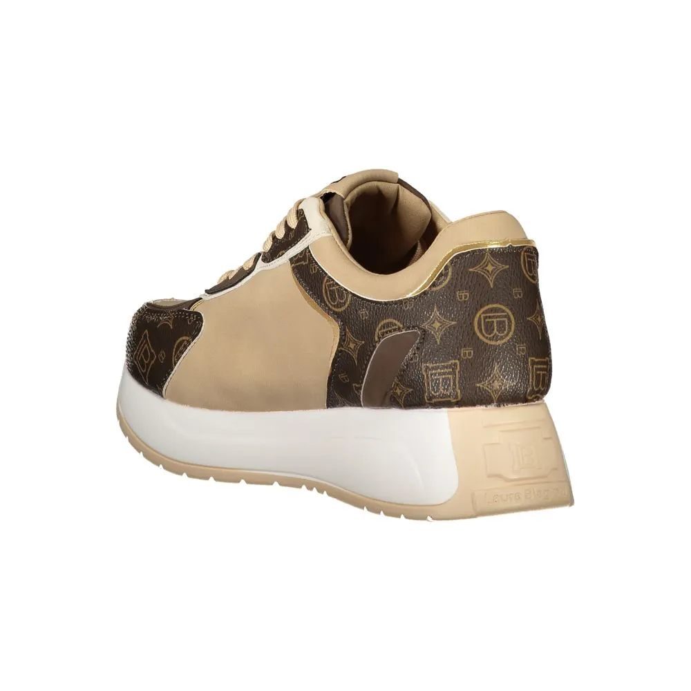 Beige Polyethylene Women Sneaker