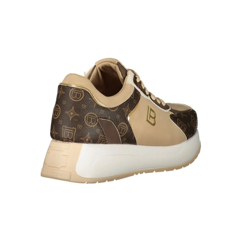 Beige Polyethylene Women Sneaker