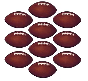 Beistle Mini Football Cutouts  (10/Pkg) Party Supply Decoration : Football
