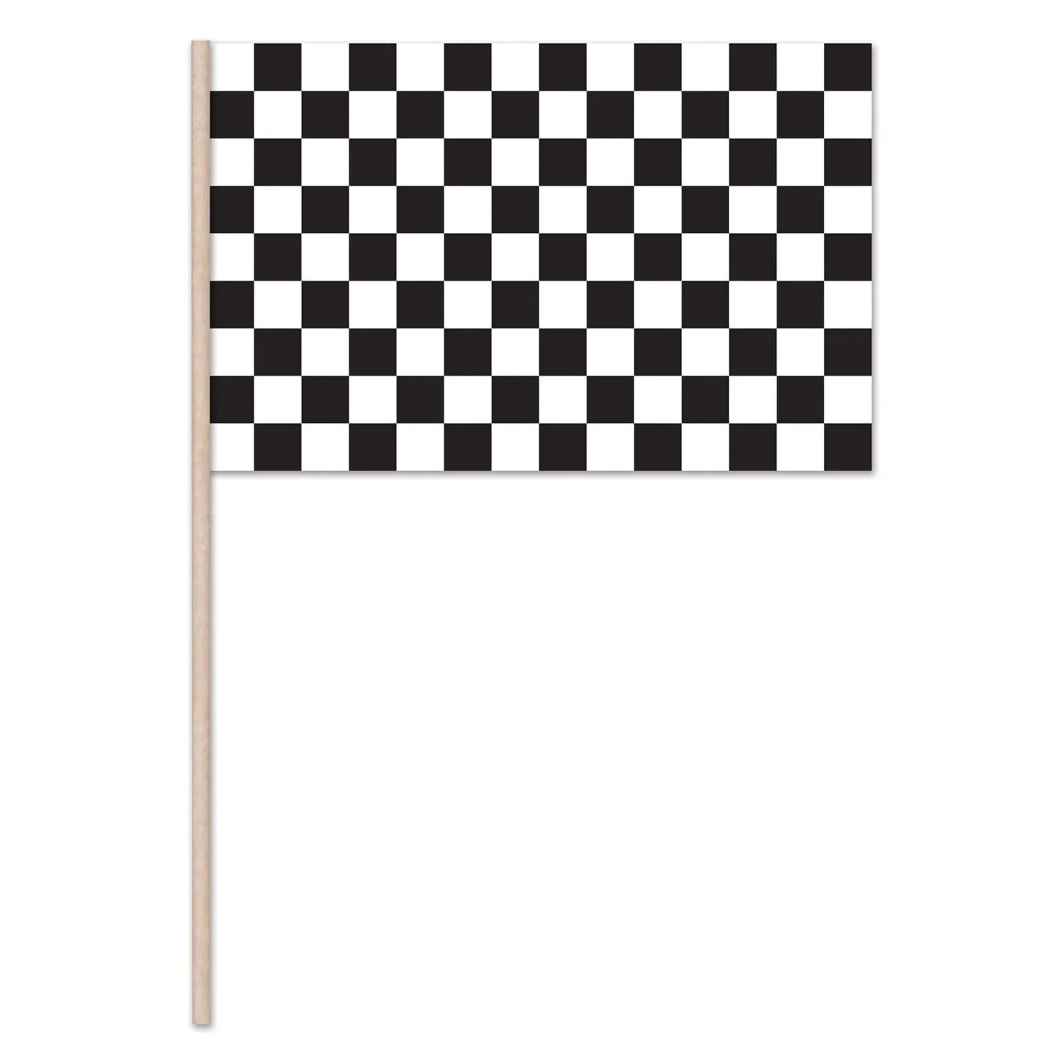Beistle Plastic Racing Flag (11 in x 17 in) - Party Supply Decoration for Racing