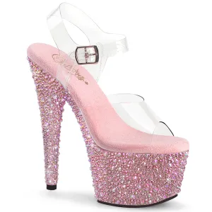 BEJEWELED-708MS  Clear/Baby Pink Multi RS