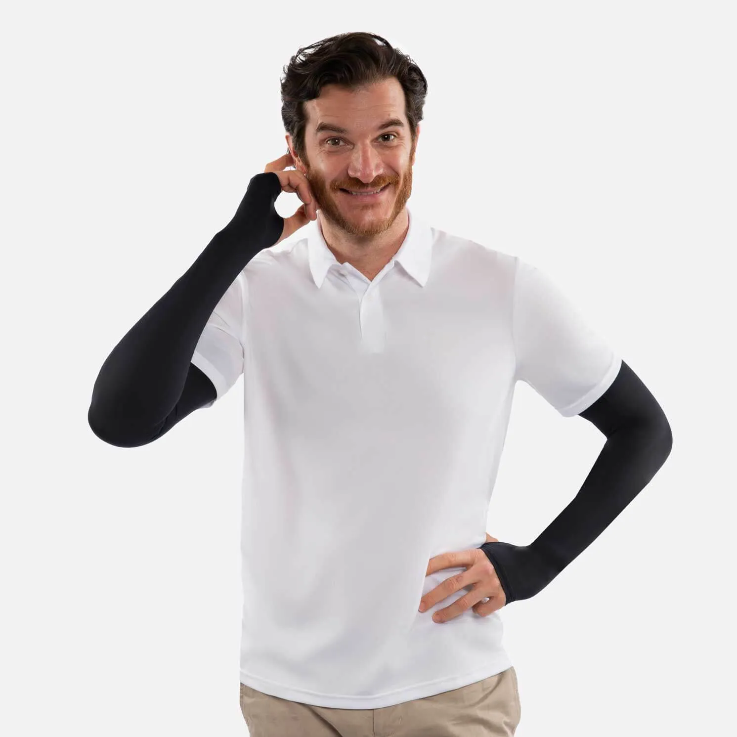 Black Sleeves with Thumbhole - Adult