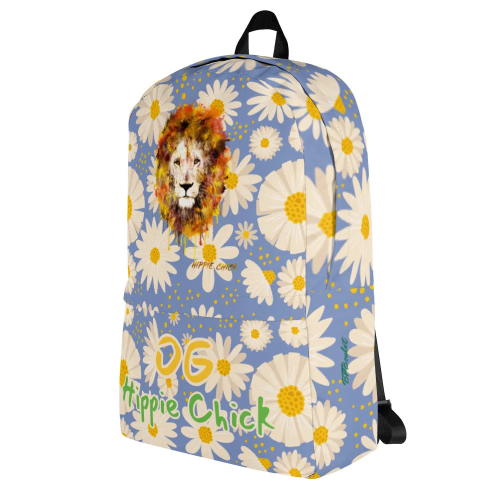 Blue Daisies Backpack - OG Hippie Chick