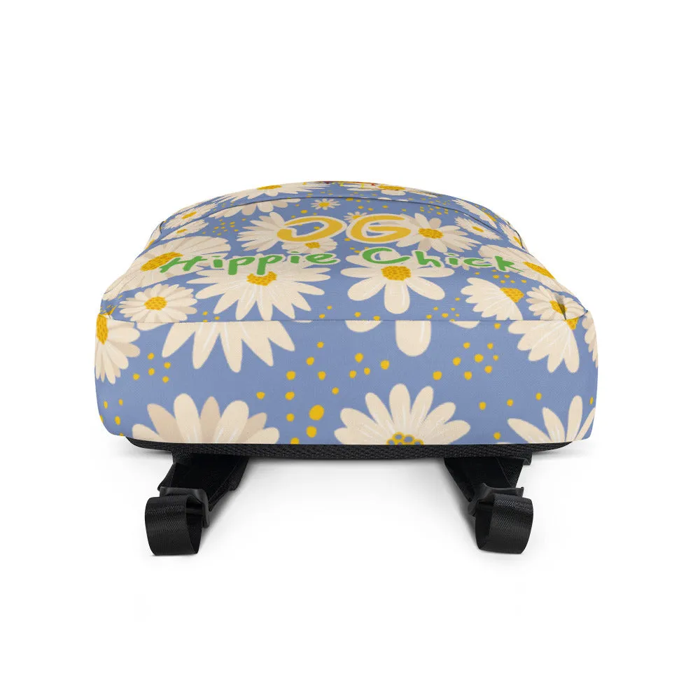 Blue Daisies Backpack - OG Hippie Chick