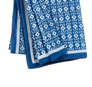 Blue Ikat Queen/King Quilt
