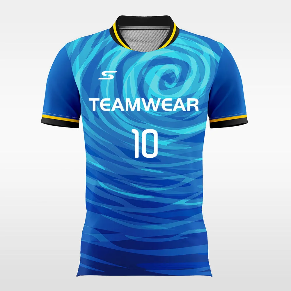 Blue Whirl - Customized Kid's Sublimated Soccer Jersey