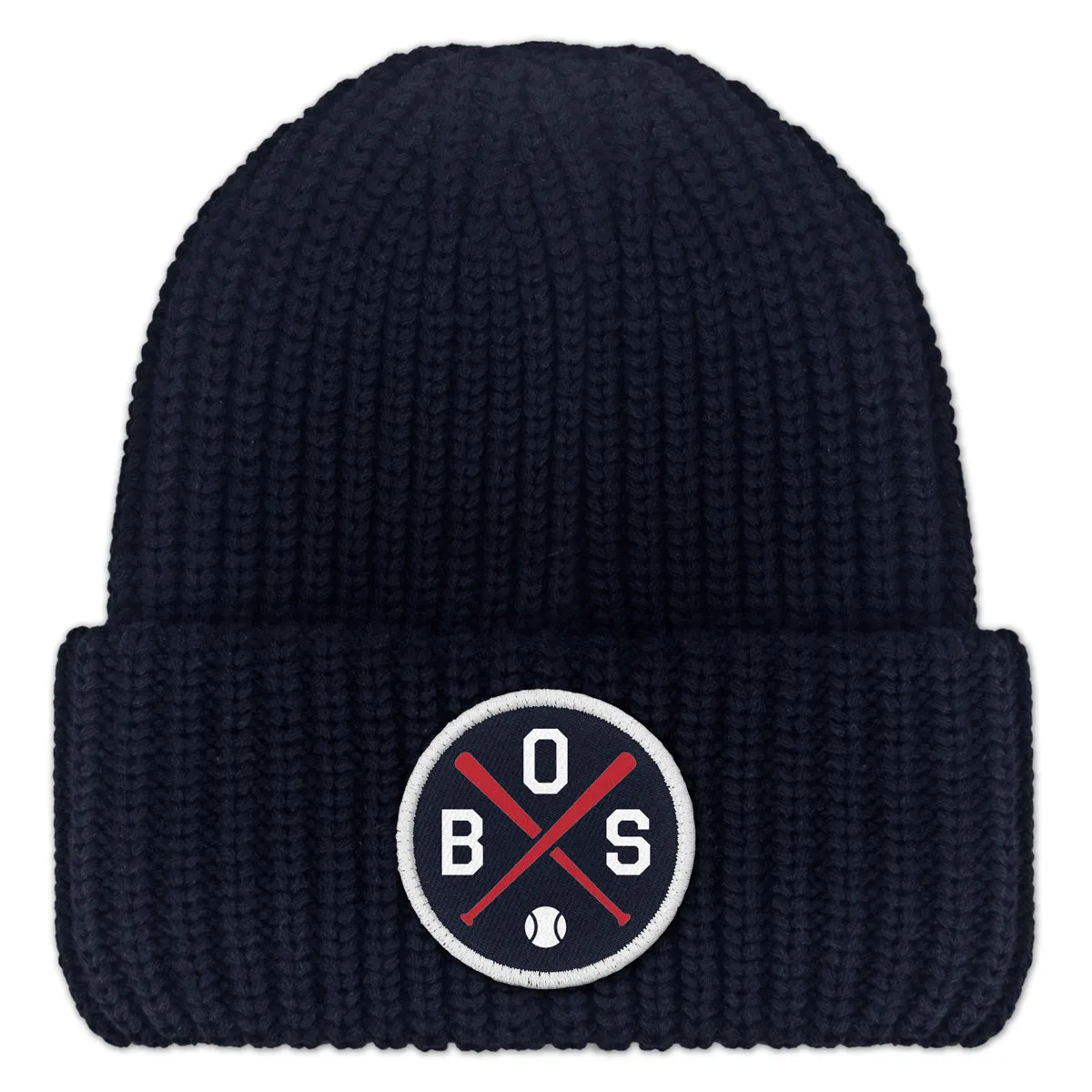 BOS Baseball Emblem Chunky Knit