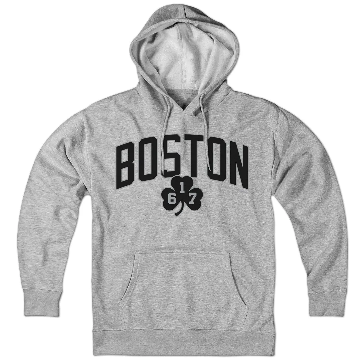 Boston Arch 617 Shamrock Blackout Hoodie