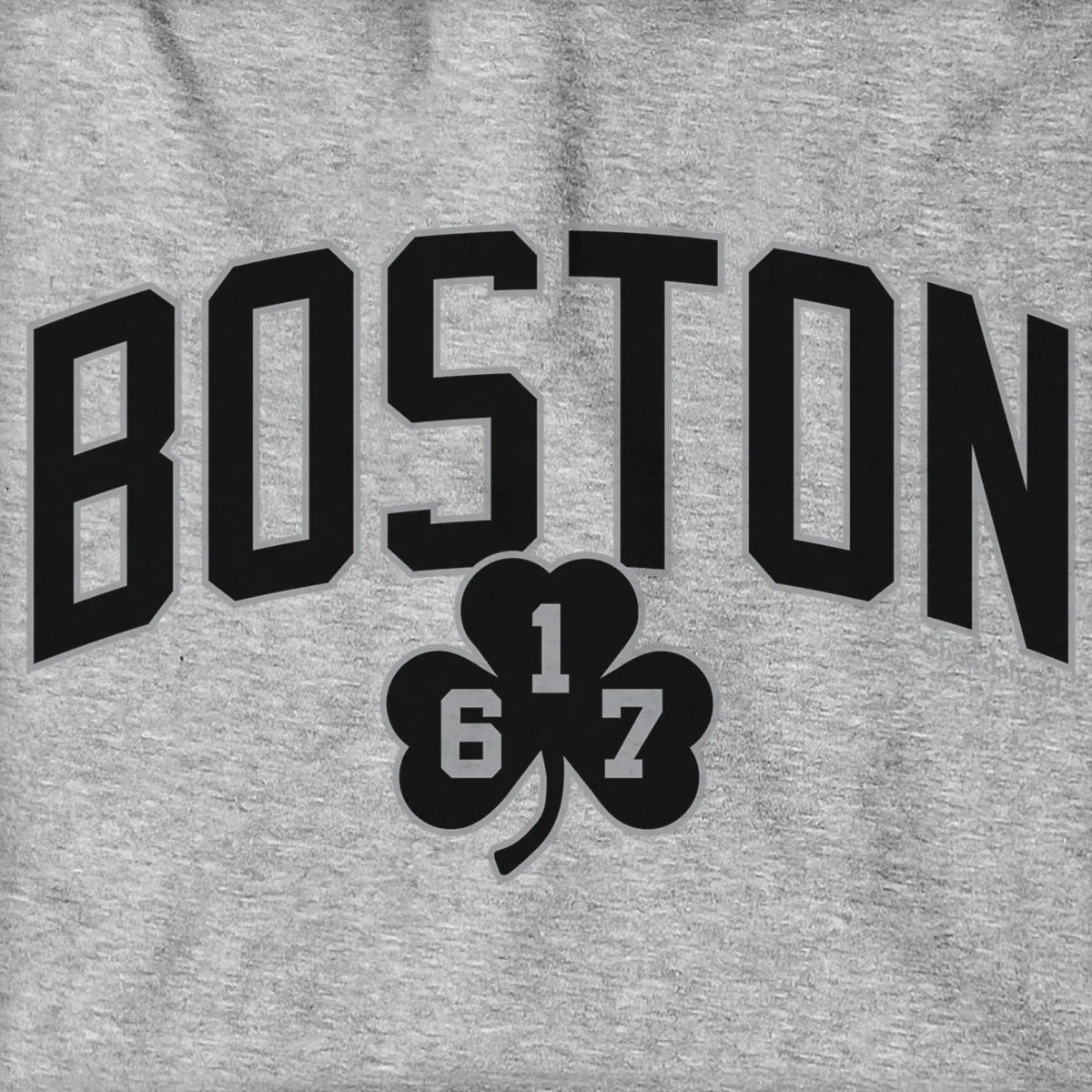 Boston Arch 617 Shamrock Blackout Hoodie