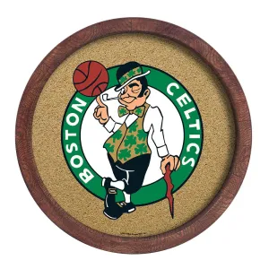 Boston Celtics: "Faux" Barrel Framed Cork Board