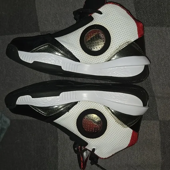 Boys Air Jordan 2010 'Black Varsity Red Basketball Shoes 5Y