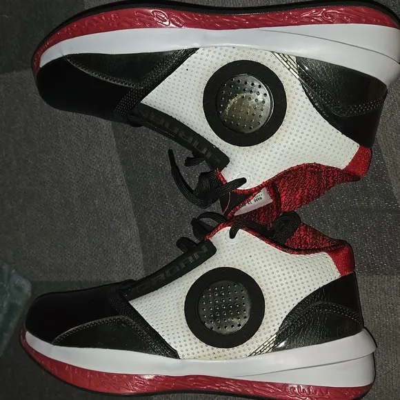 Boys Air Jordan 2010 'Black Varsity Red Basketball Shoes 5Y