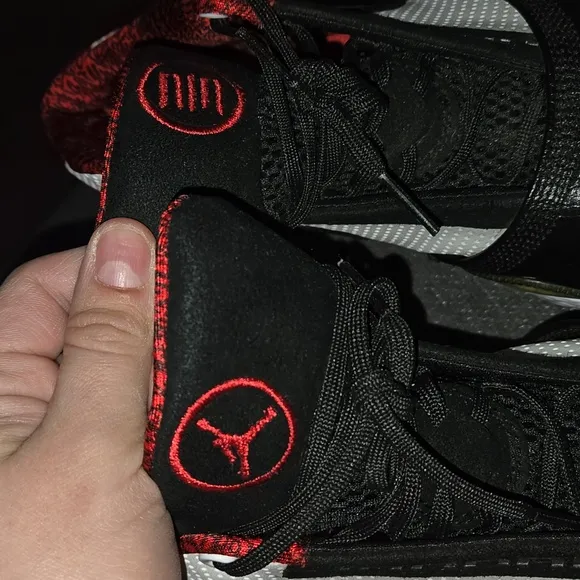 Boys Air Jordan 2010 'Black Varsity Red Basketball Shoes 5Y