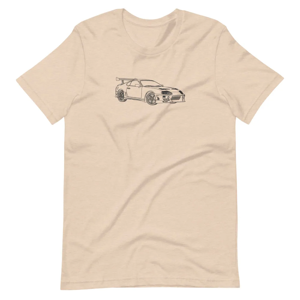 Brian's Toyota Supra Outline T-shirt