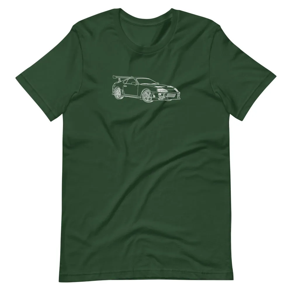 Brian's Toyota Supra Outline T-shirt