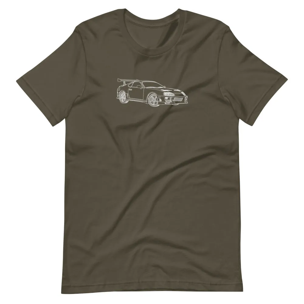 Brian's Toyota Supra Outline T-shirt