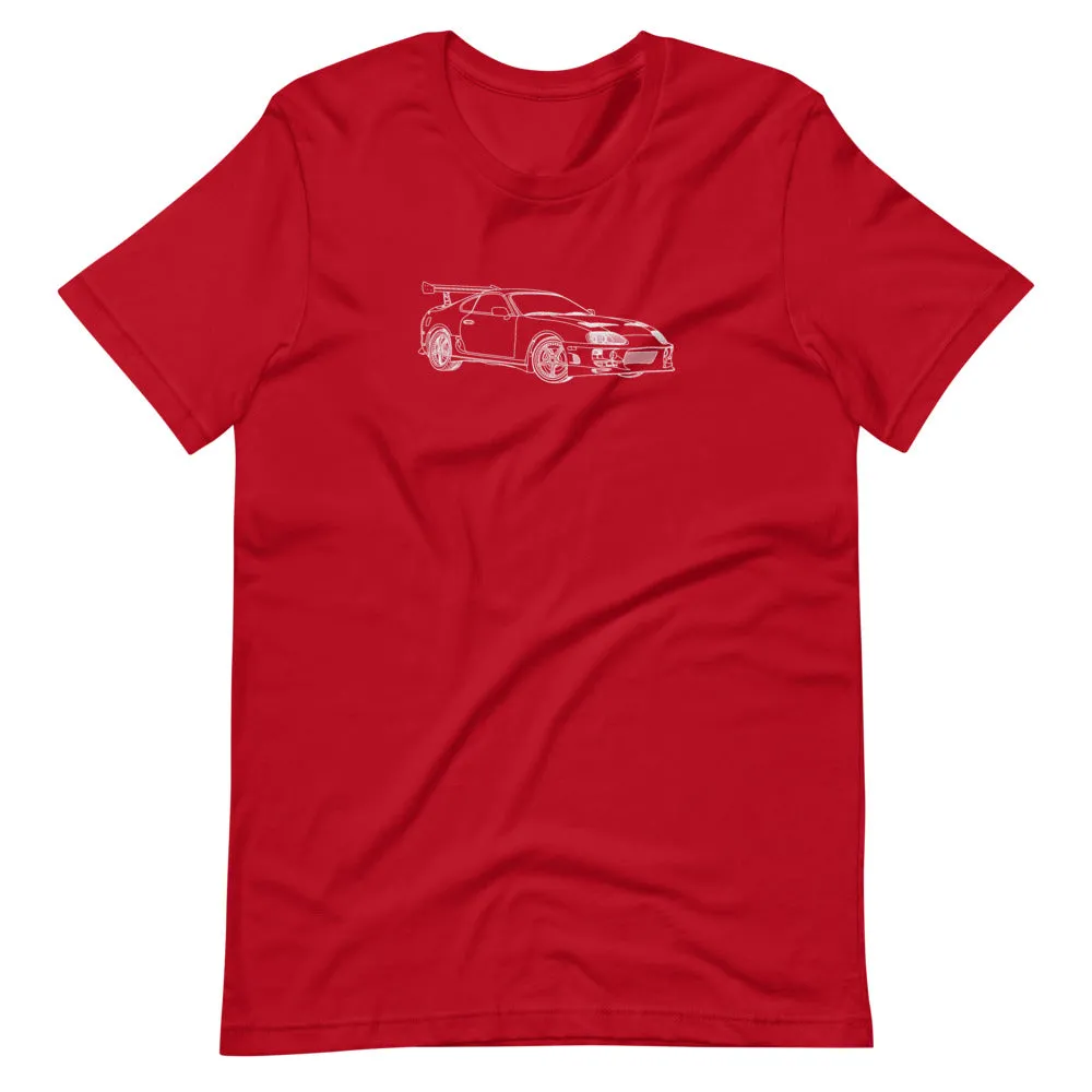 Brian's Toyota Supra Outline T-shirt