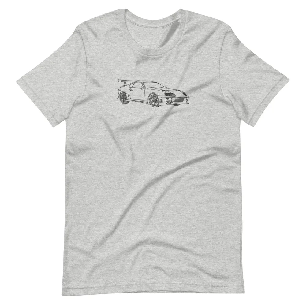 Brian's Toyota Supra Outline T-shirt