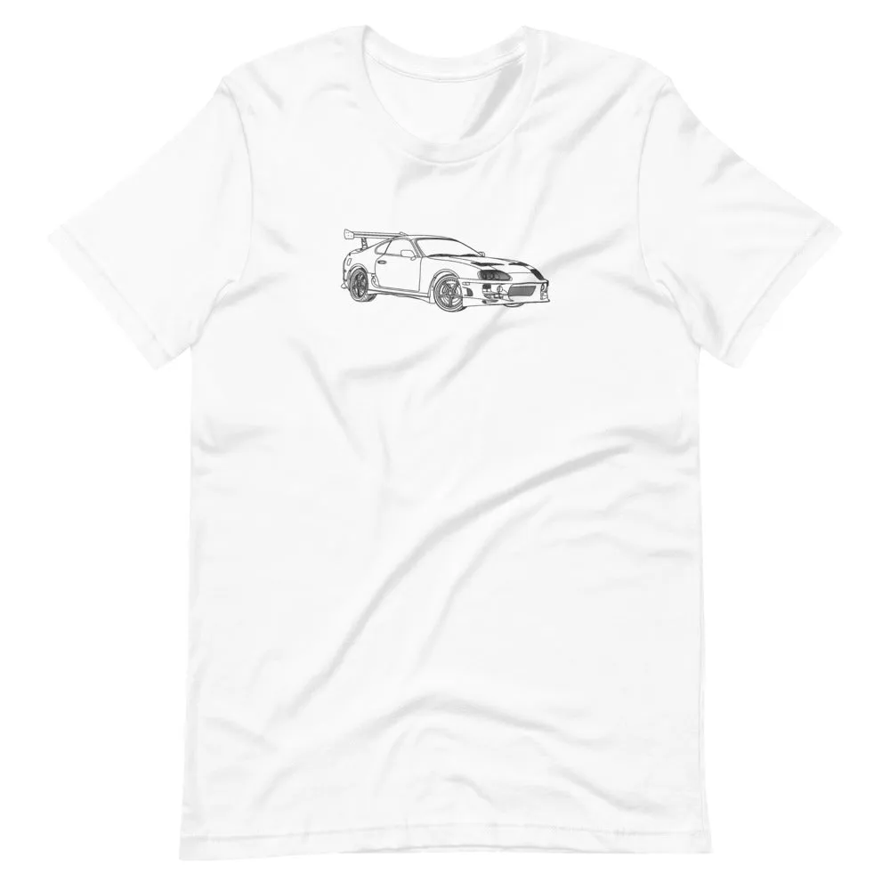 Brian's Toyota Supra Outline T-shirt