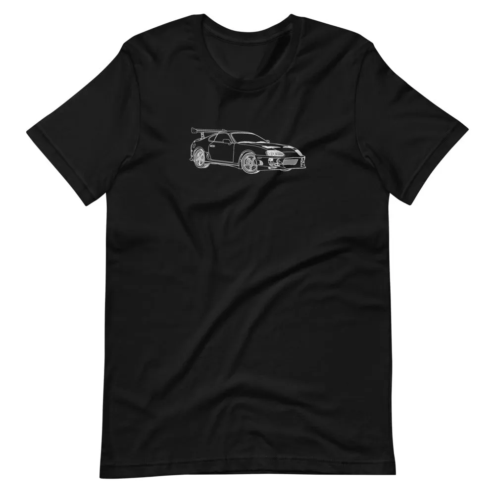 Brian's Toyota Supra Outline T-shirt