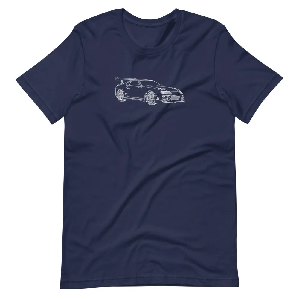 Brian's Toyota Supra Outline T-shirt