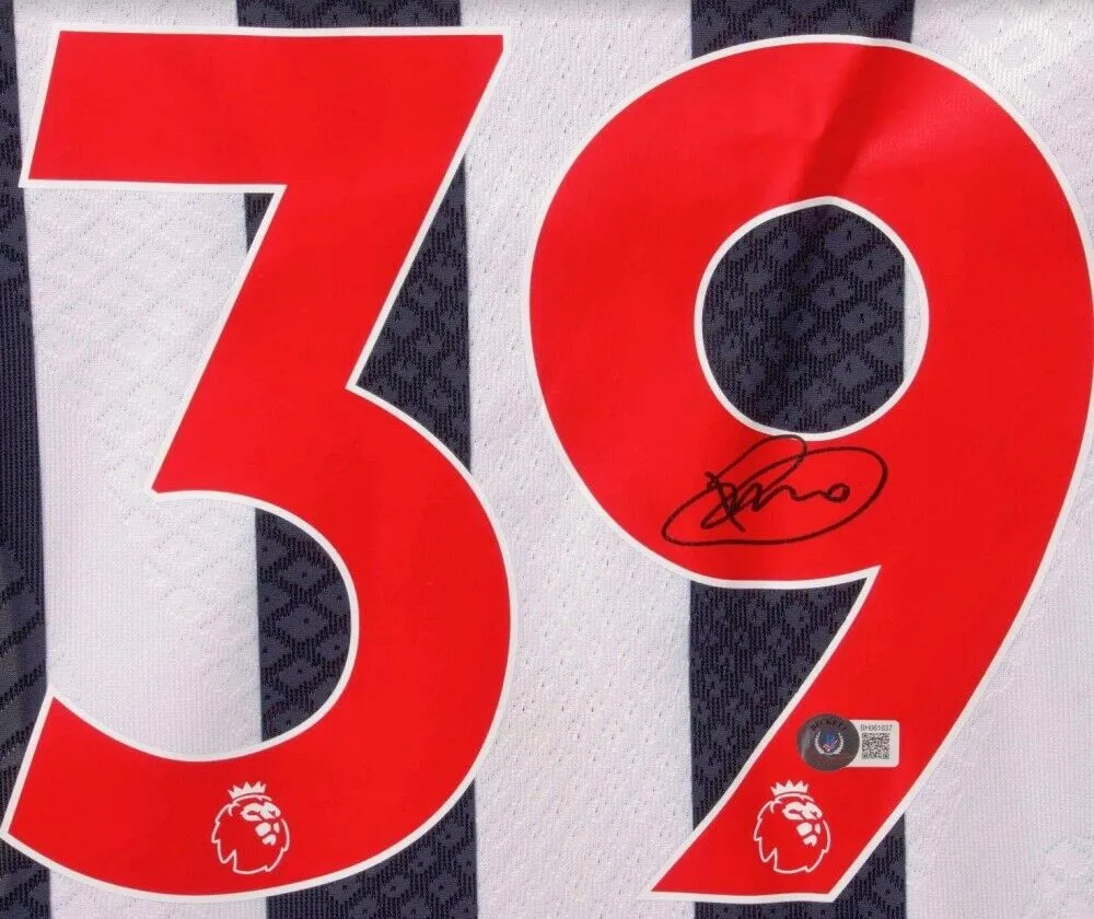 Bruno Guimaraes Signed Newcastle United F C Jersey (Beckett) Soccer Mid-Fielder