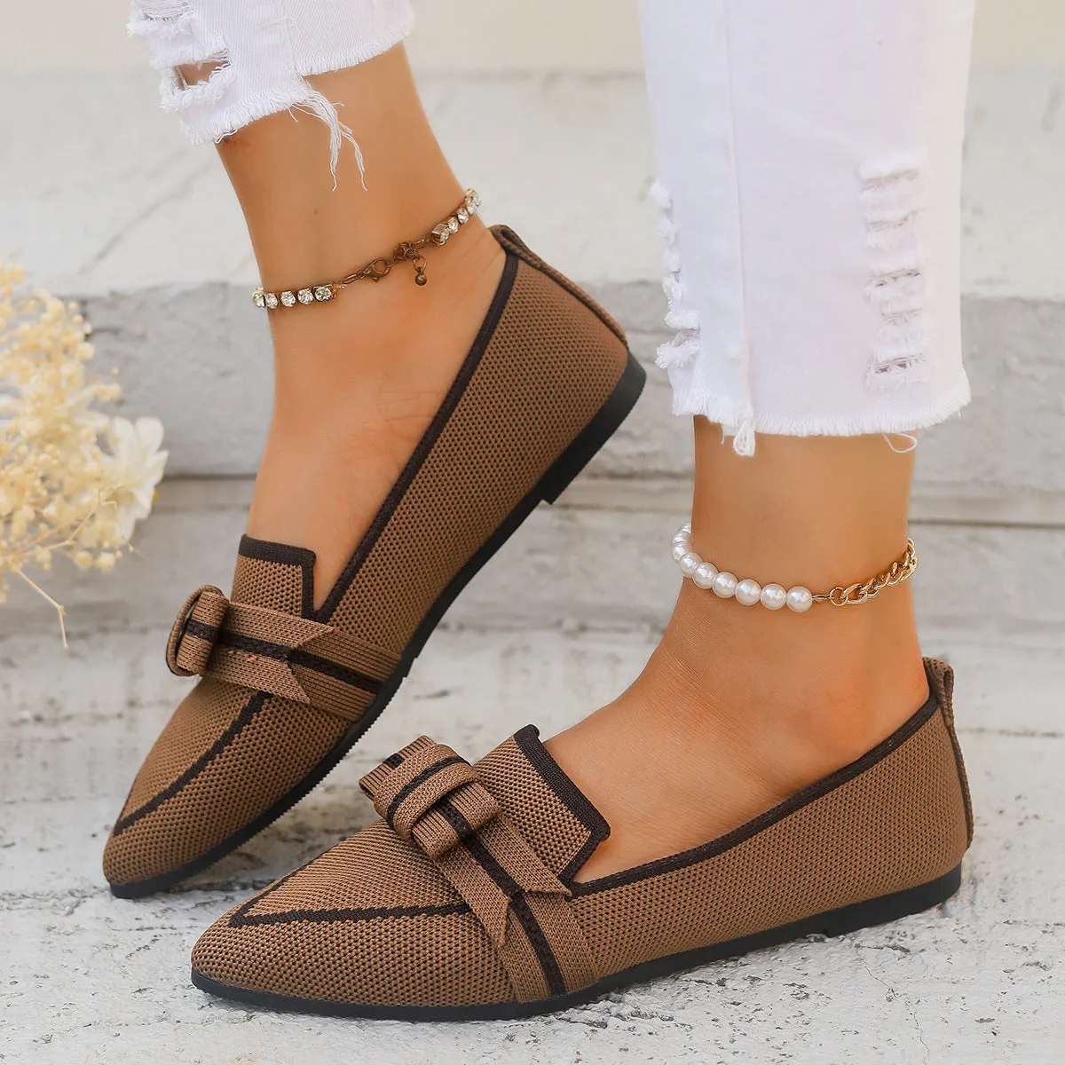 Casual Bowknot Element Shoes