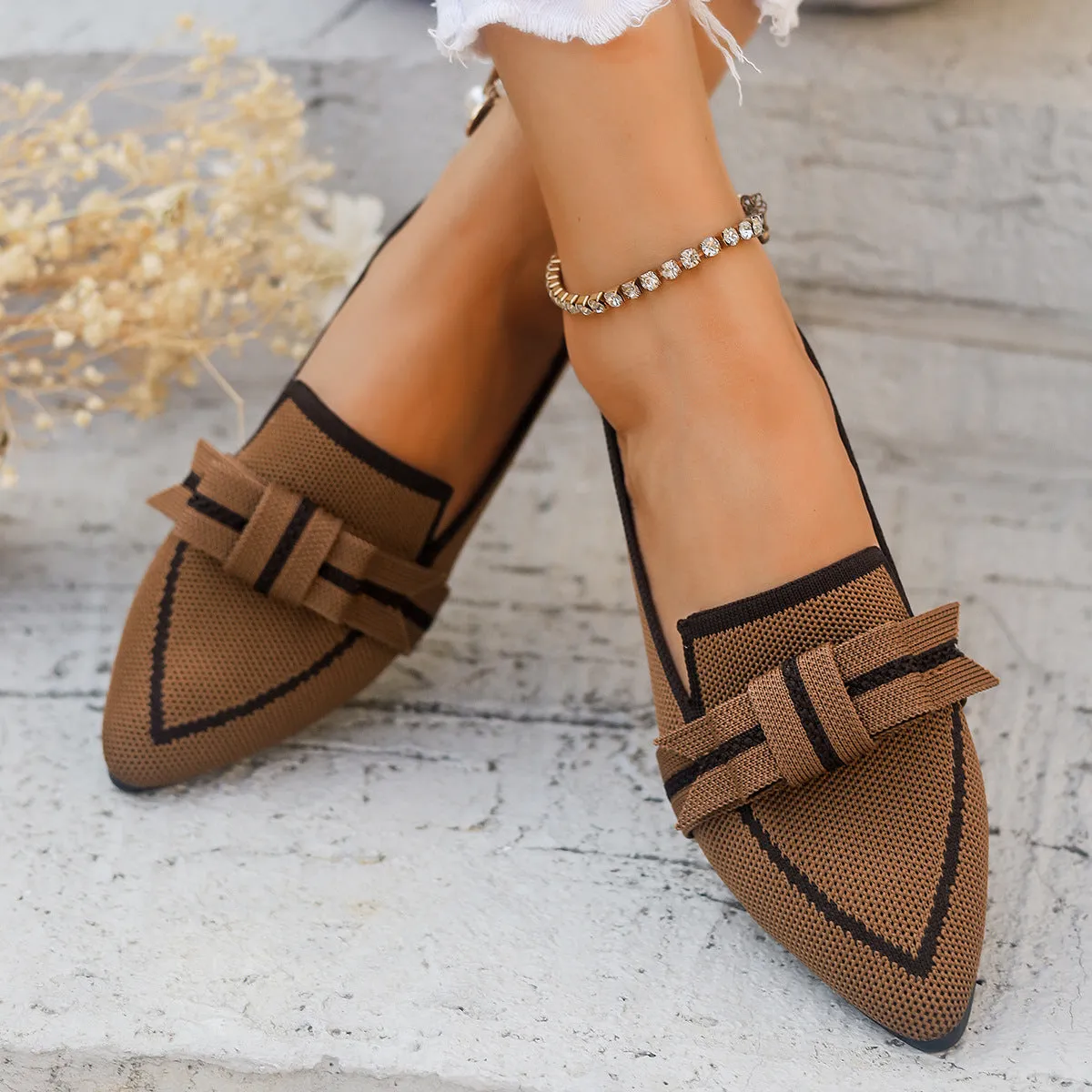 Casual Bowknot Element Shoes