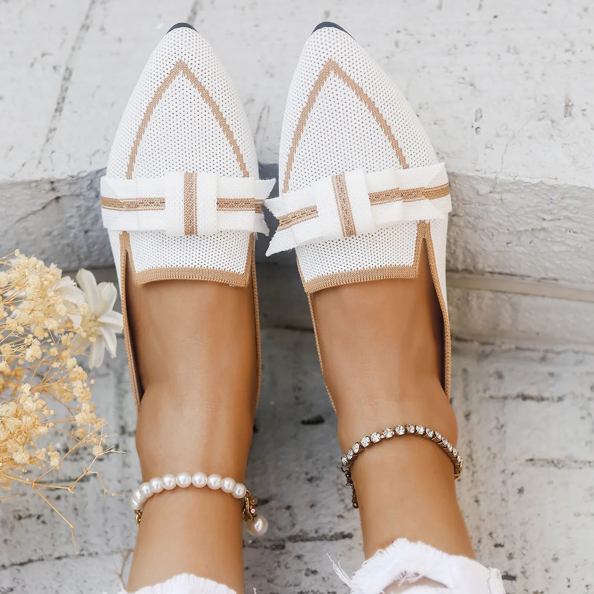Casual Bowknot Element Shoes