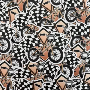 Checker BMX Sticker