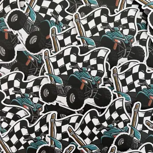 Checker Quad Sticker