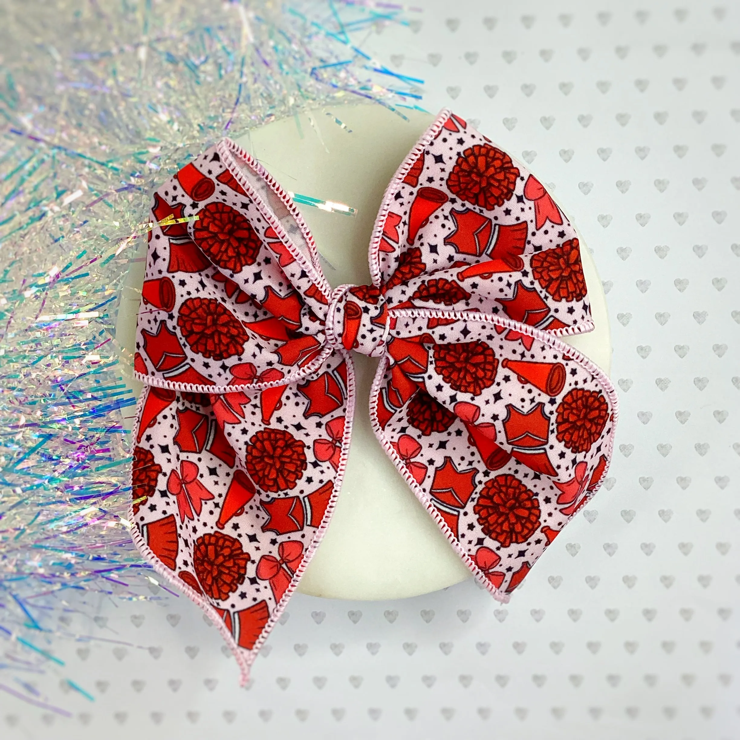 Cheer Girl Bow Strip and Scrunchie Collection