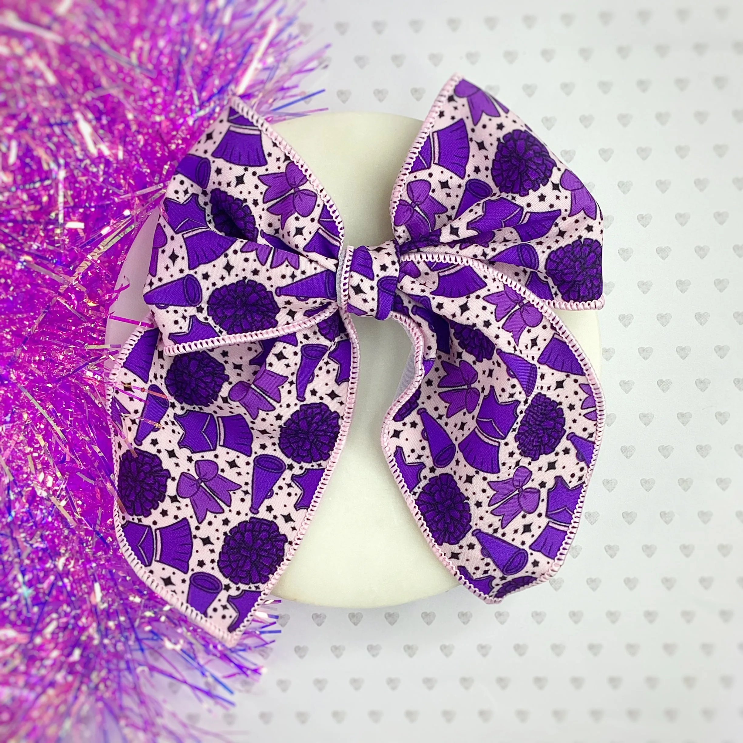 Cheer Girl Bow Strip and Scrunchie Collection