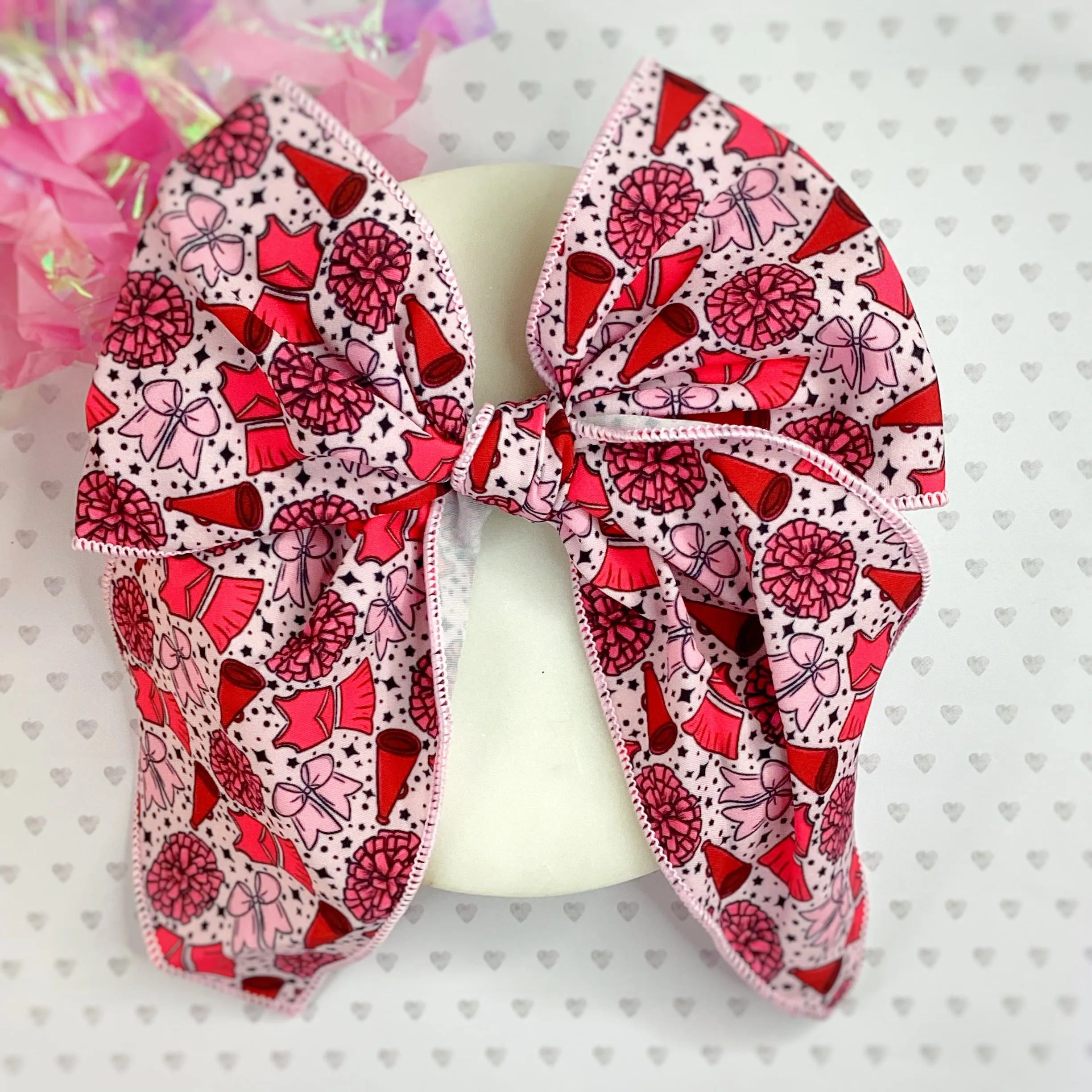 Cheer Girl Bow Strip and Scrunchie Collection
