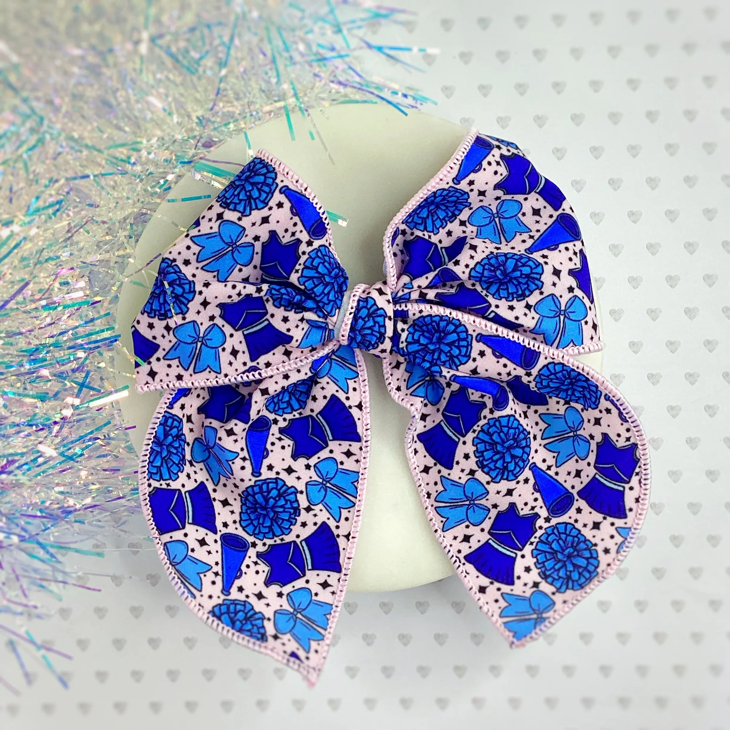 Cheer Girl Bow Strip and Scrunchie Collection