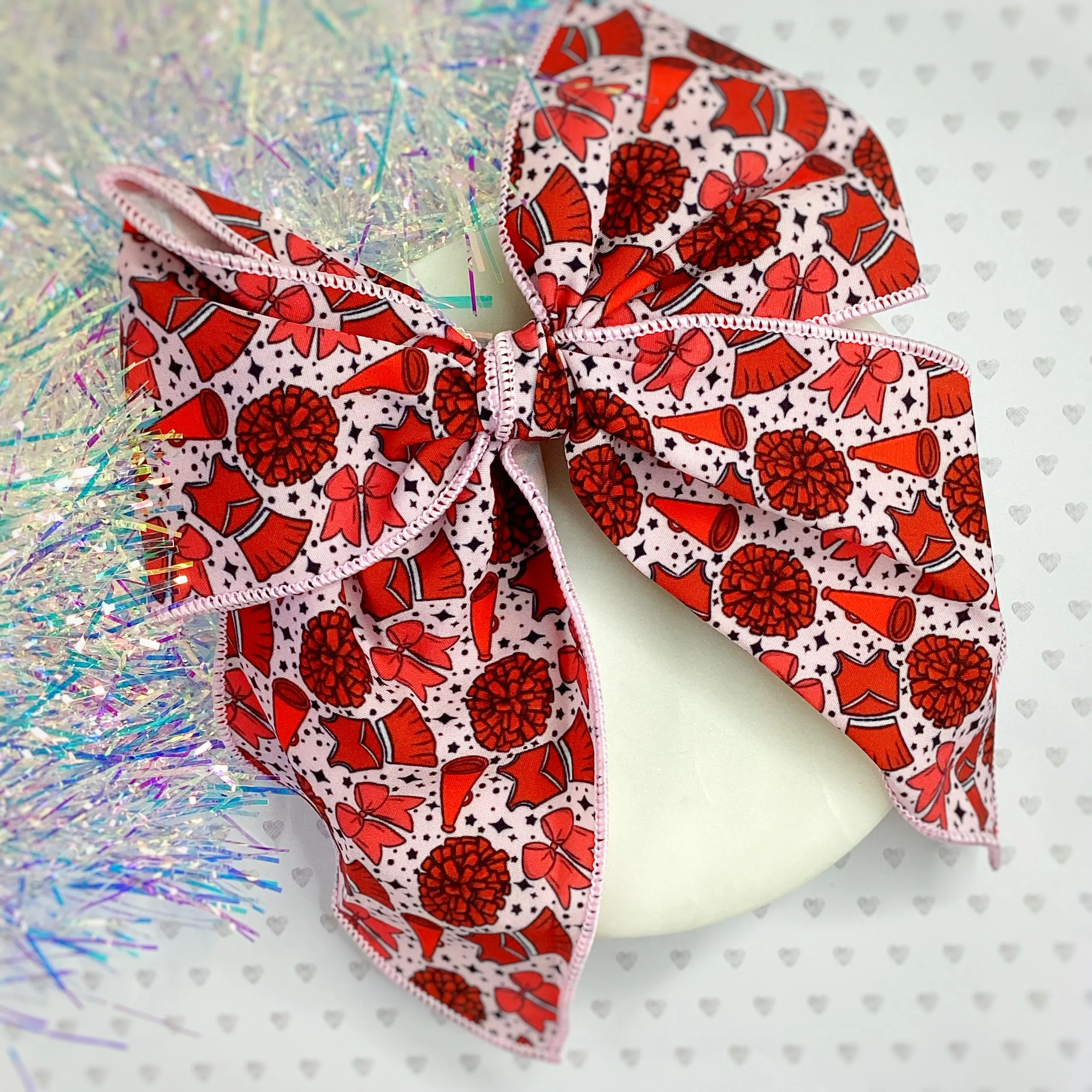 Cheer Girl Bow Strip and Scrunchie Collection