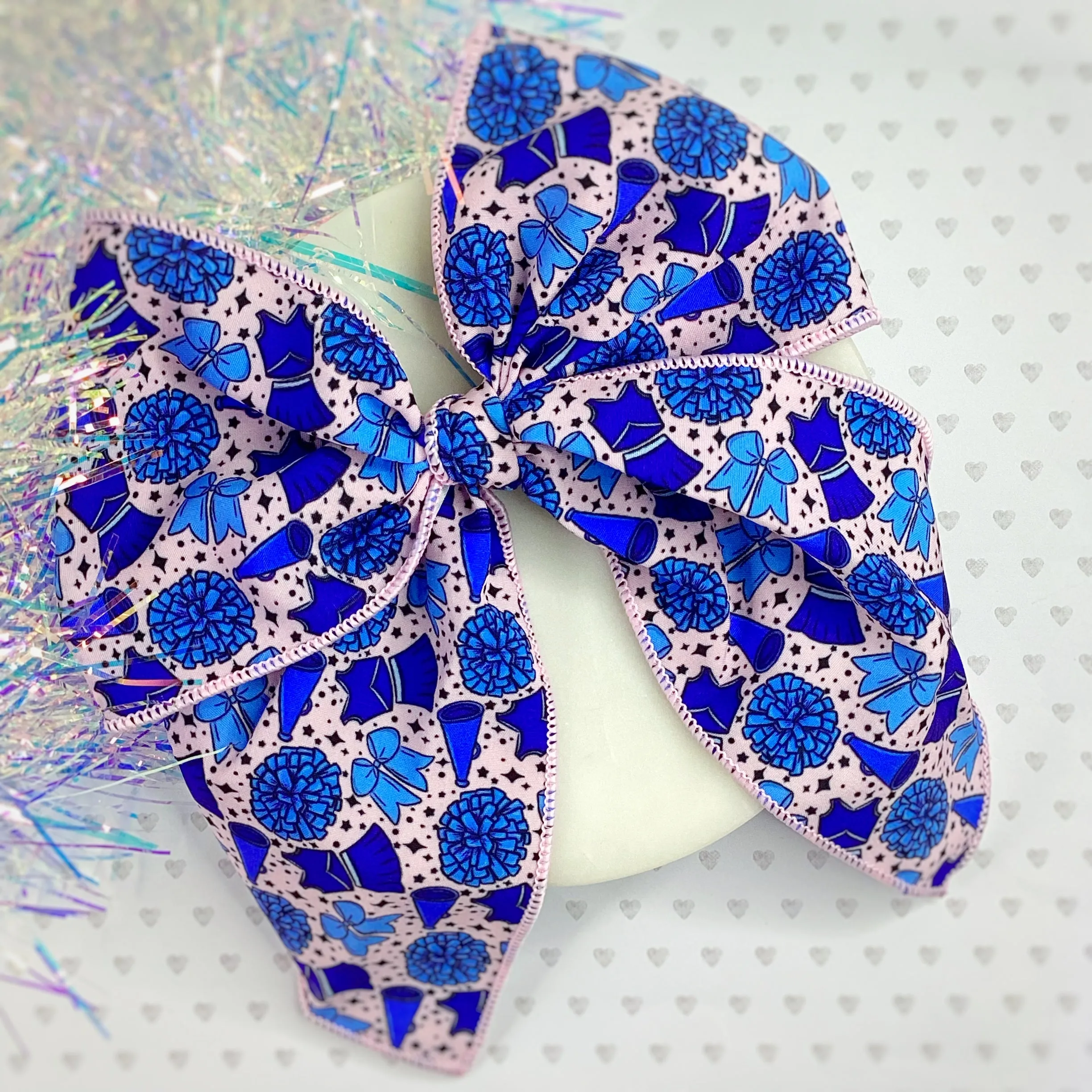 Cheer Girl Bow Strip and Scrunchie Collection