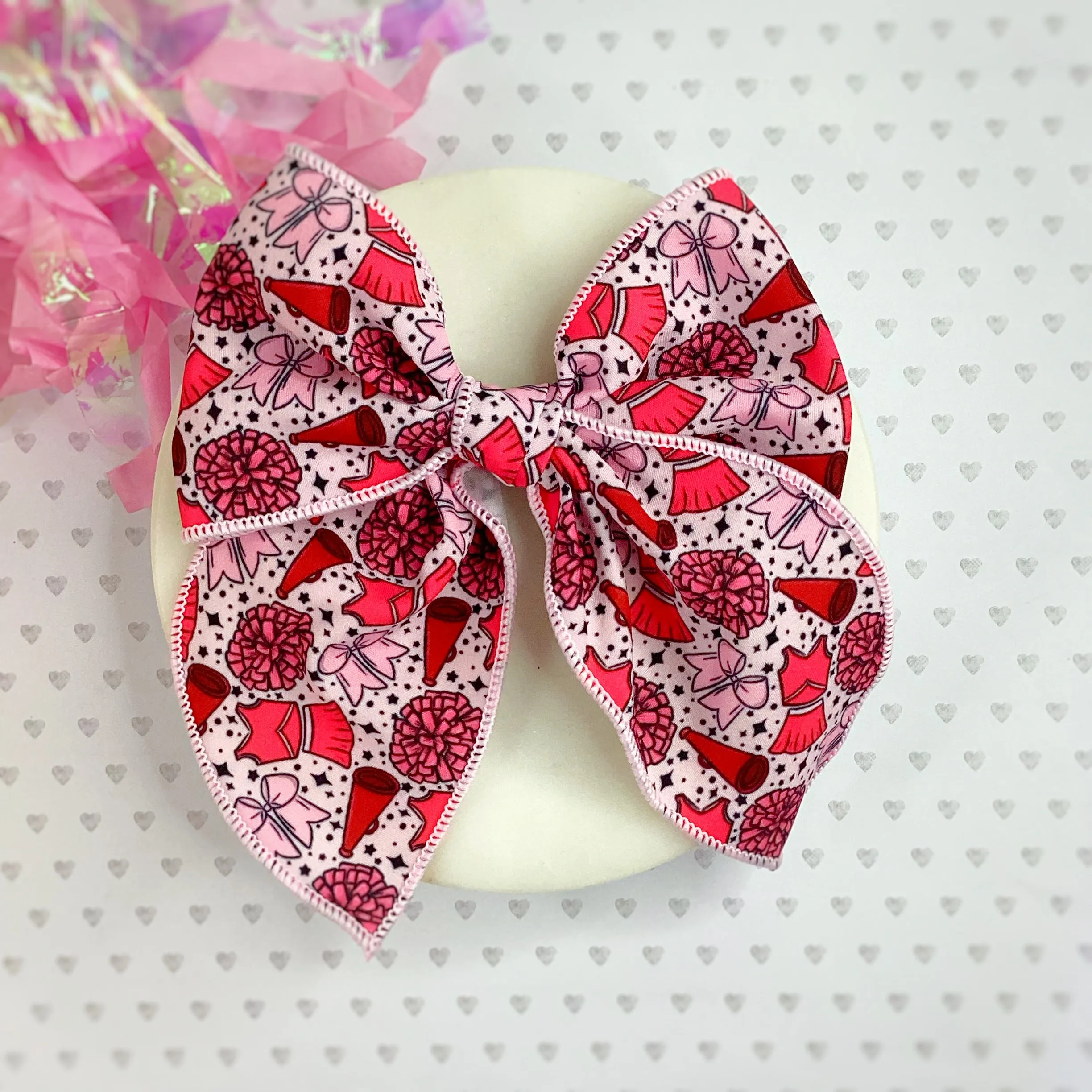 Cheer Girl Bow Strip and Scrunchie Collection