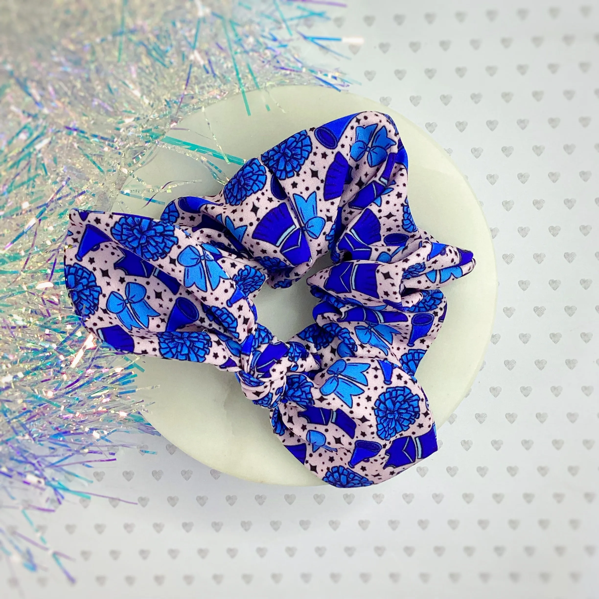 Cheer Girl Bow Strip and Scrunchie Collection
