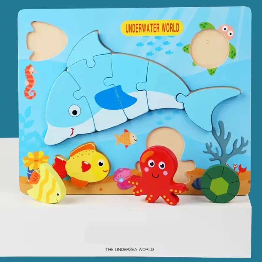 Chunky Wooden Puzzles For Toddlers