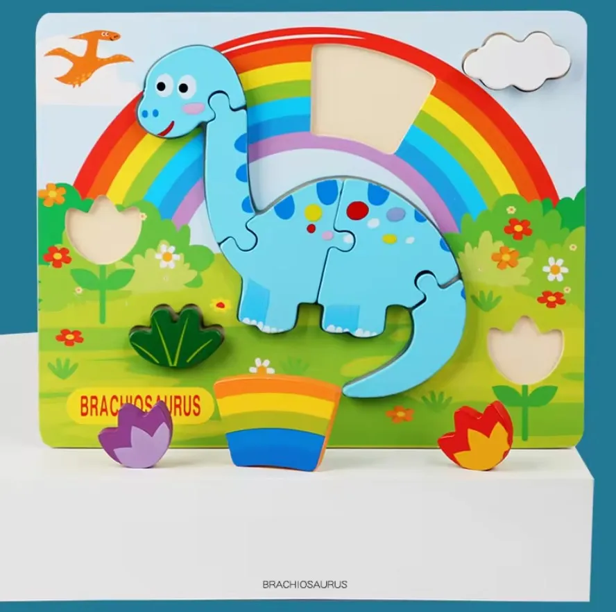 Chunky Wooden Puzzles For Toddlers