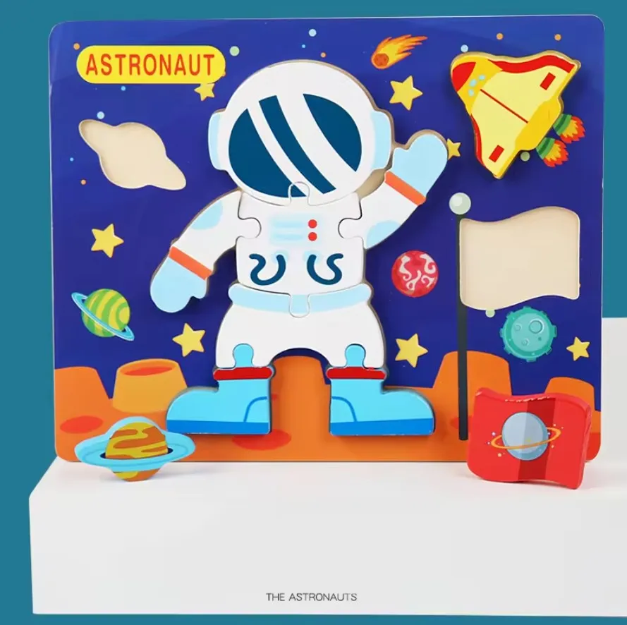Chunky Wooden Puzzles For Toddlers