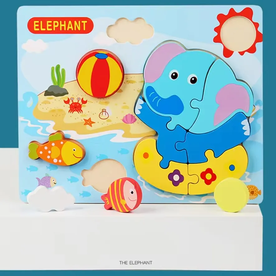 Chunky Wooden Puzzles For Toddlers