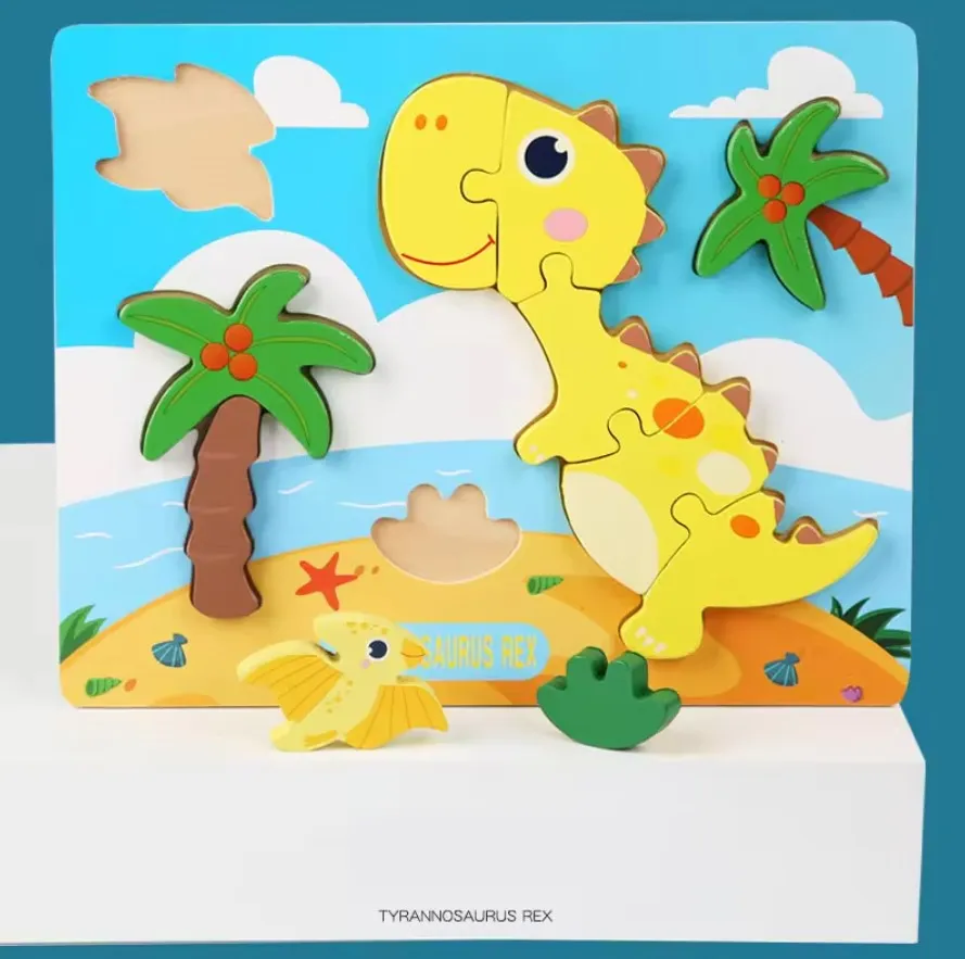 Chunky Wooden Puzzles For Toddlers
