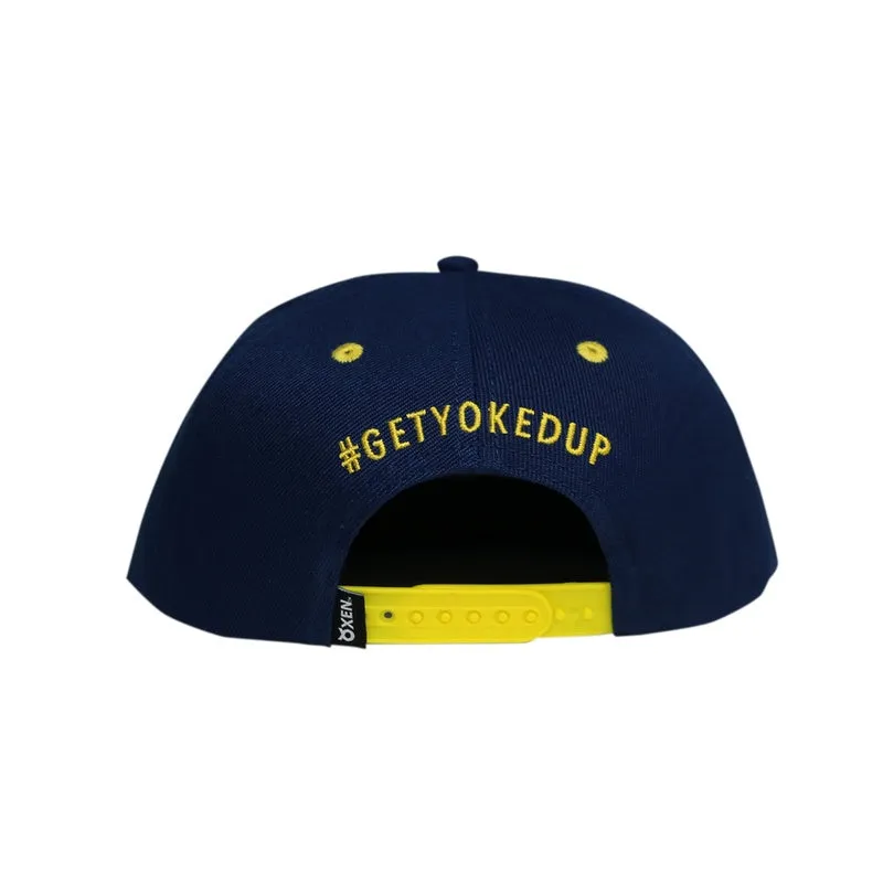 Classic Ring Snapback Hat - Navy / Yellow