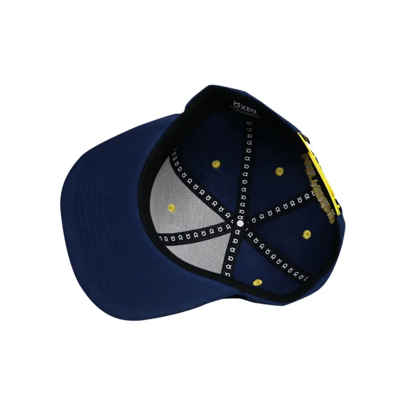 Classic Ring Snapback Hat - Navy / Yellow