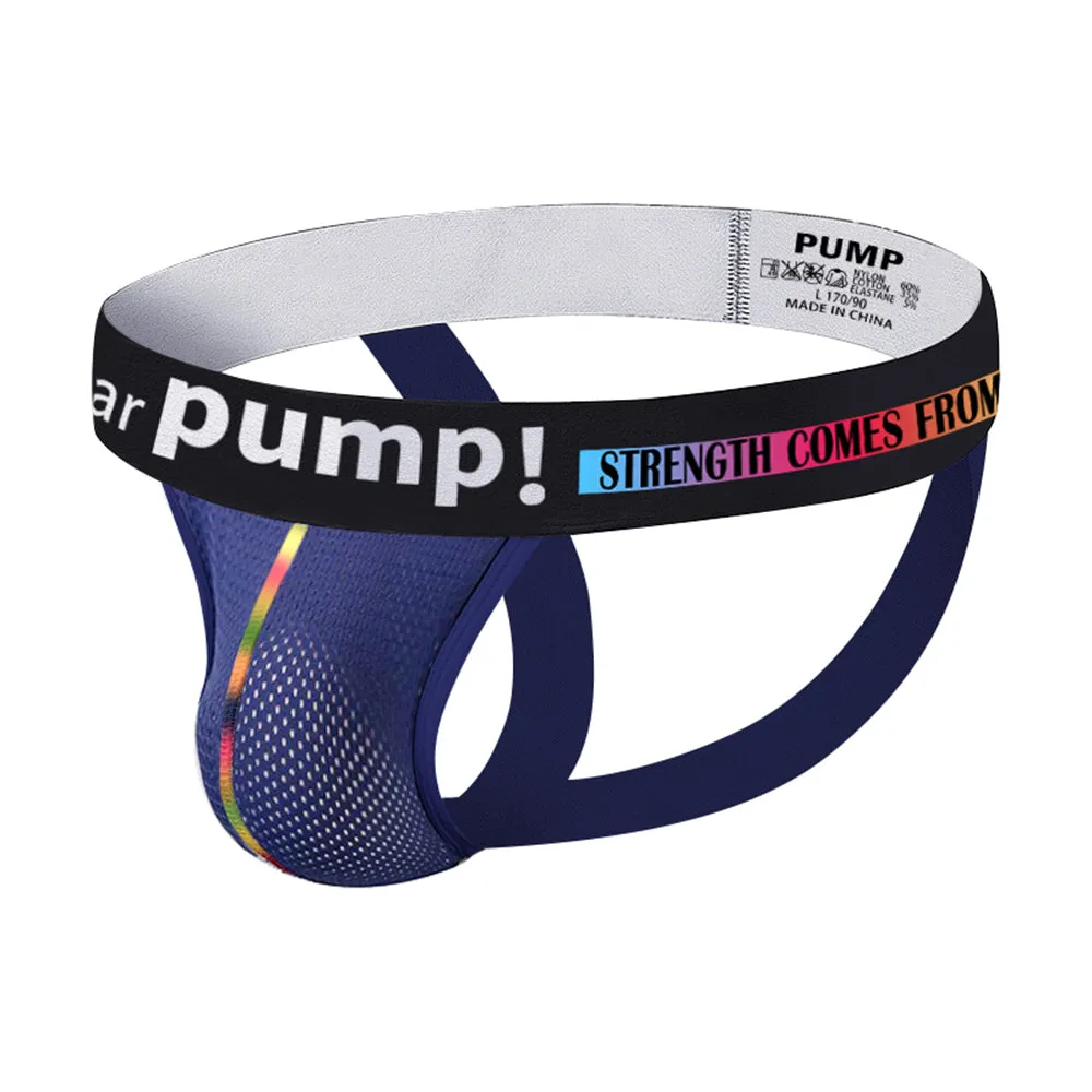 CLUB JOX PUMP PRIDE MP294 BLUE JOCKSTRAP