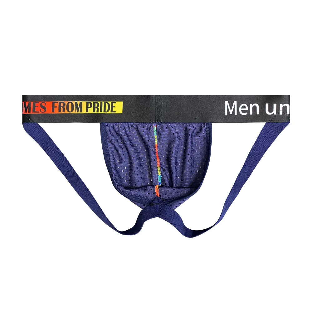 CLUB JOX PUMP PRIDE MP294 BLUE JOCKSTRAP