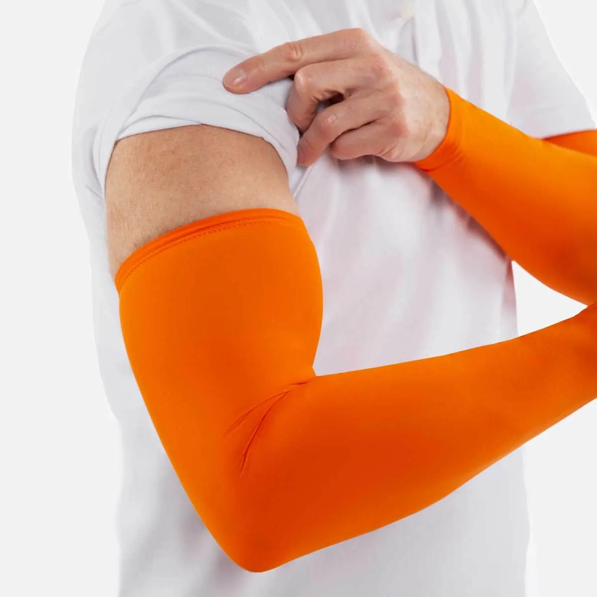 Crazy Orange Arm Sleeves - Adult