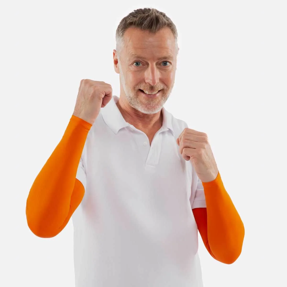 Crazy Orange Arm Sleeves - Adult